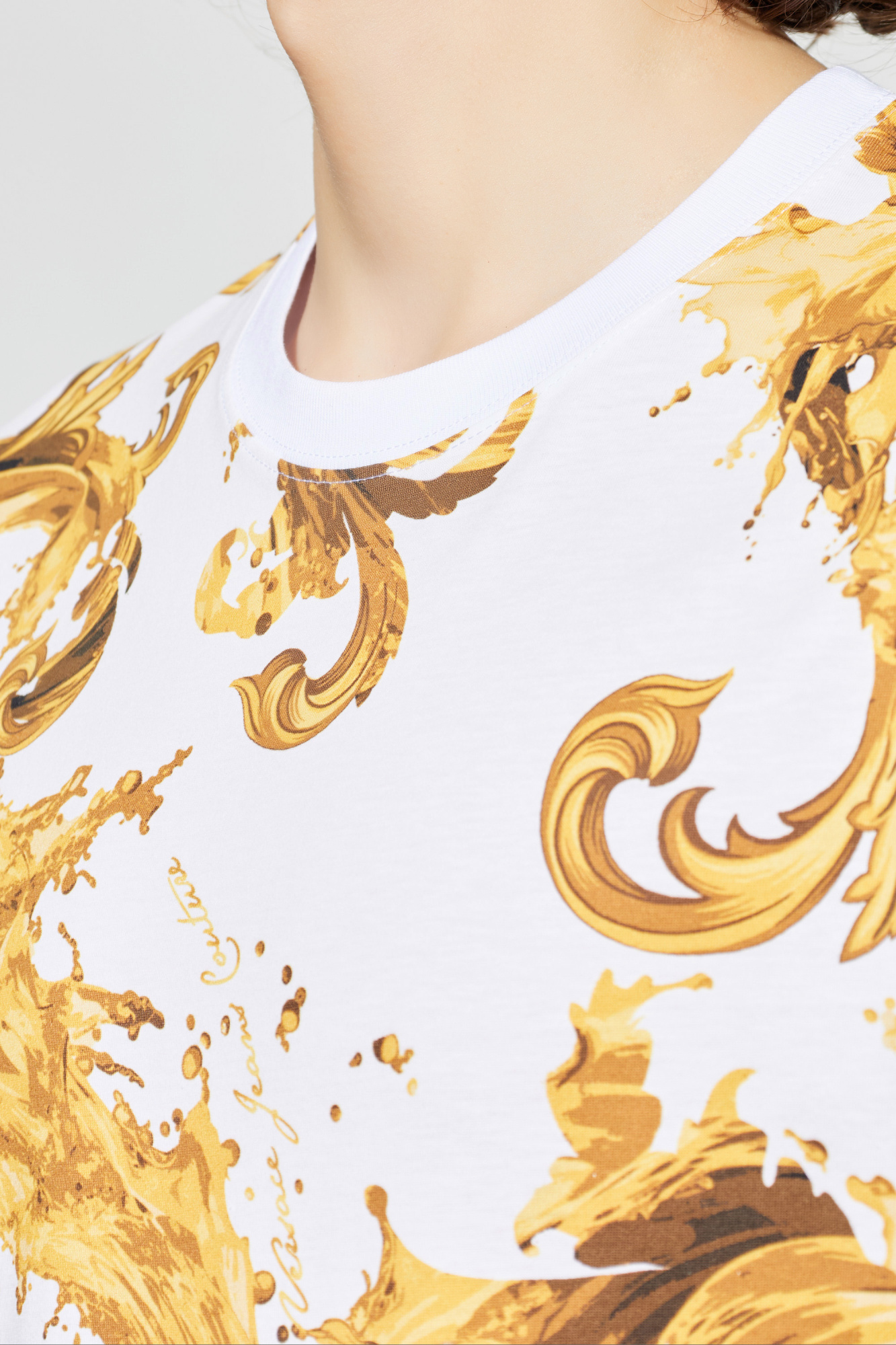 Versace Jeans Couture T-shirt with 'barocco' pattern | Men's | Vitkac